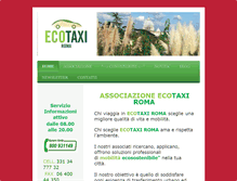 Tablet Screenshot of ecotaxiroma.com